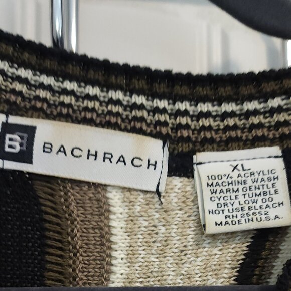 Vintage Bachrach 3 D Patterned Sweater - Men's Size XL - Picture 7 of 8